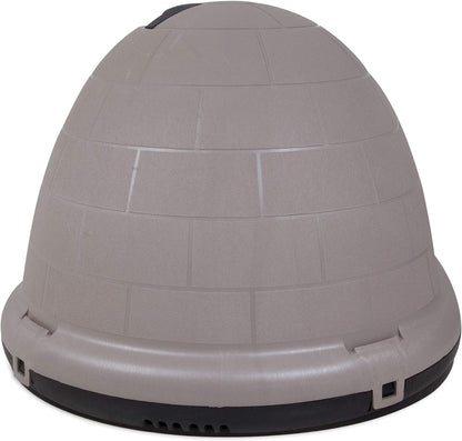 Petmate Indigo Dog House (Igloo Dog House, Made in USA with 90% Recycled Materials, All-Weather Protection Pet Shelter) for XL Dogs -90 to 125 pounds, Made in USA