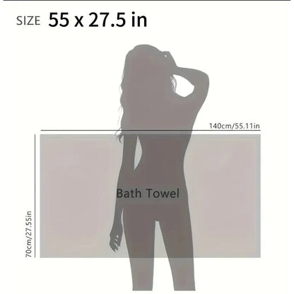 4 Piece Set 100% Cotton Bath Towels - Ultra-Soft, Absorbent, and Spa-Like, White 27 X55 inc