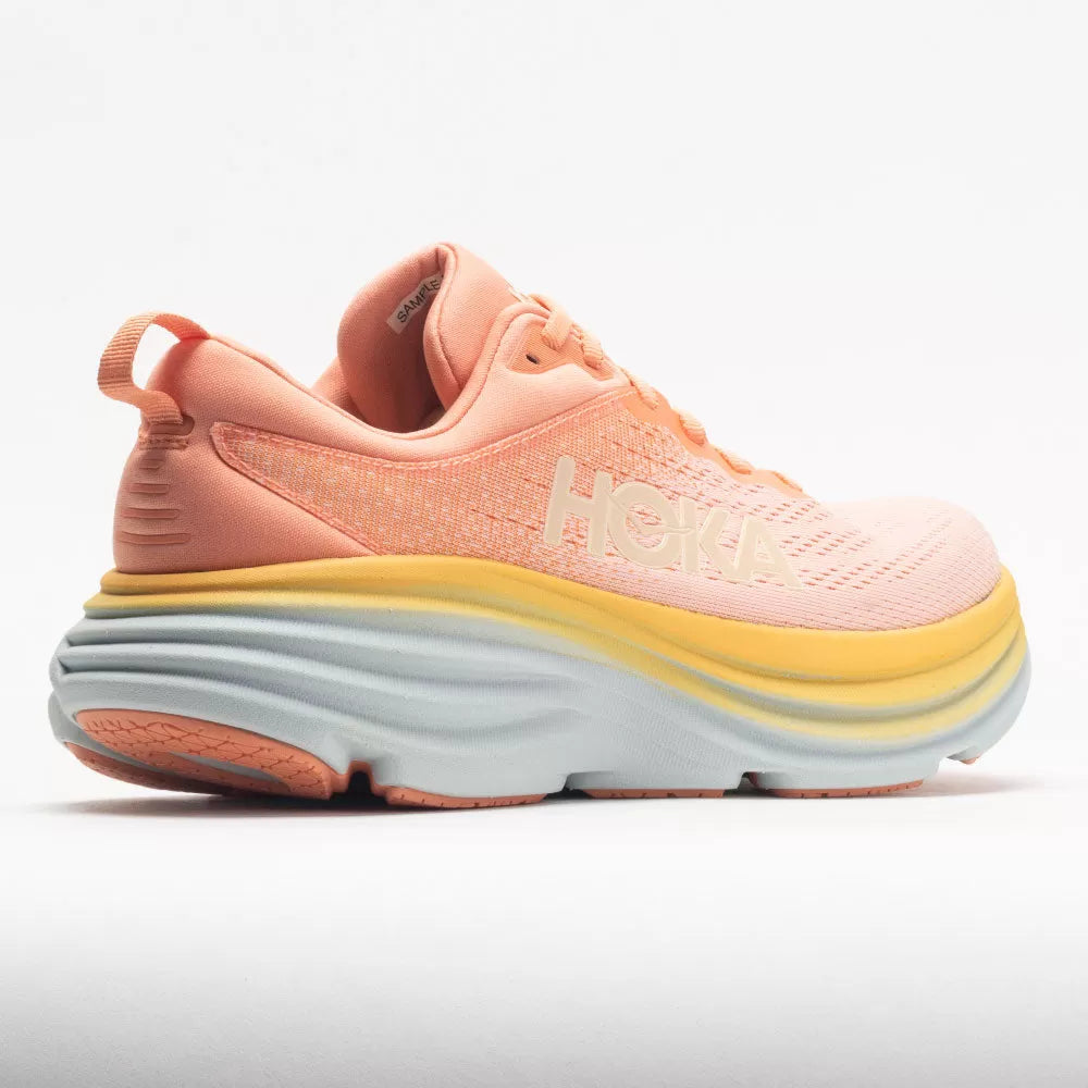 Hoka Bondi 8 Women's Shoes Shell Coral/Peach Parfait