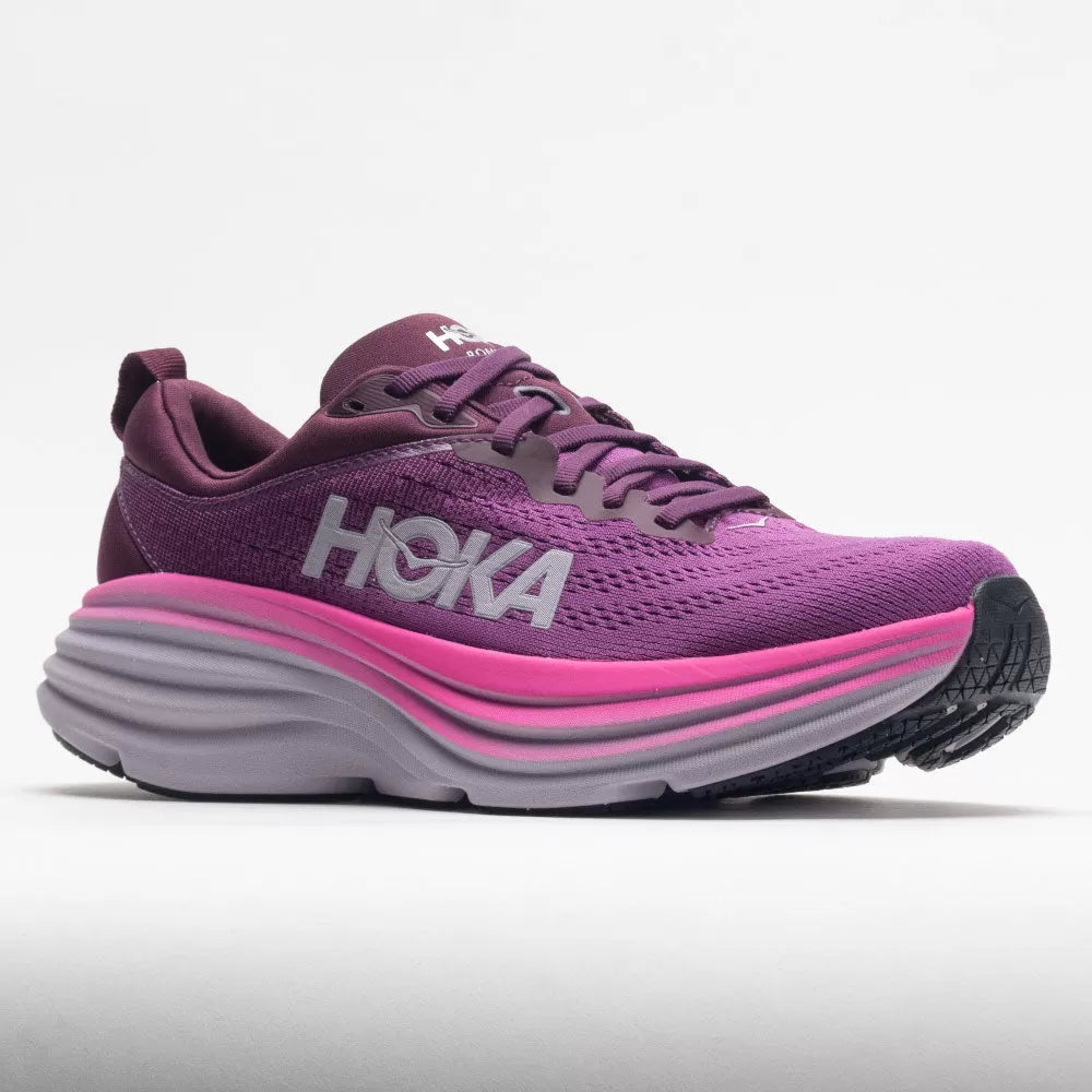 Hoka Bondi 8 Women's Shoes Beautyberry/Grape Wine