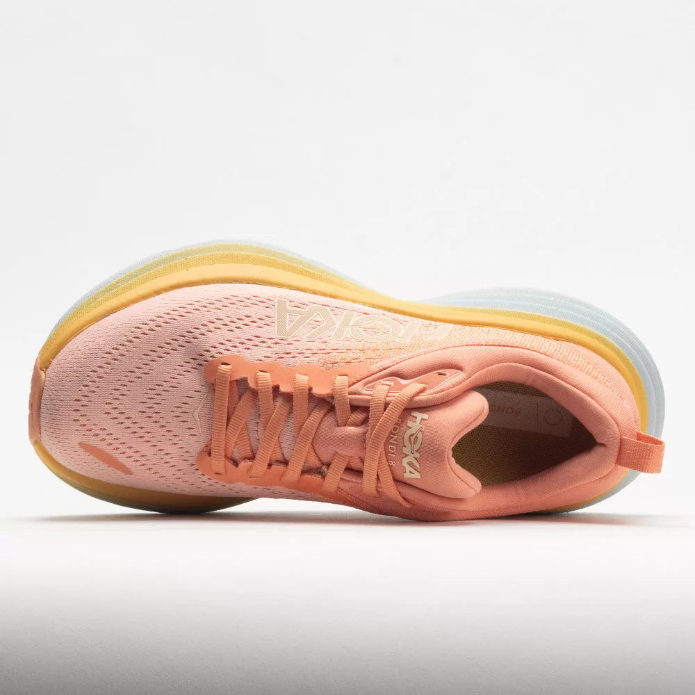 Hoka Bondi 8 Women's Shoes Shell Coral/Peach Parfait