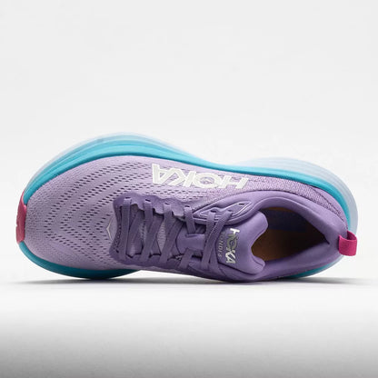 Hoka Bondi 8 Women's Shoes Chalk Violet/Pastel Lilac